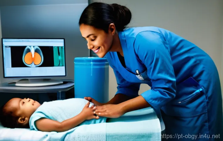 고령 산모를 위한 필수 검사 리스트 - **A Primeira Consulta: O Altar da Tranquilidade**
A warm and reassuring scene of a first prenata... 고령 산모를 위한 필수 검사 리스트 - **A Primeira Consulta: O Altar da Tranquilidade**
A warm and reassuring scene of a first prenata...